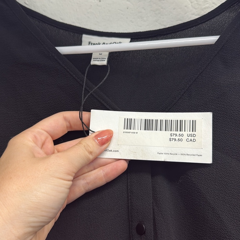 Black Ruffle Blouse - Picture 3 of 3